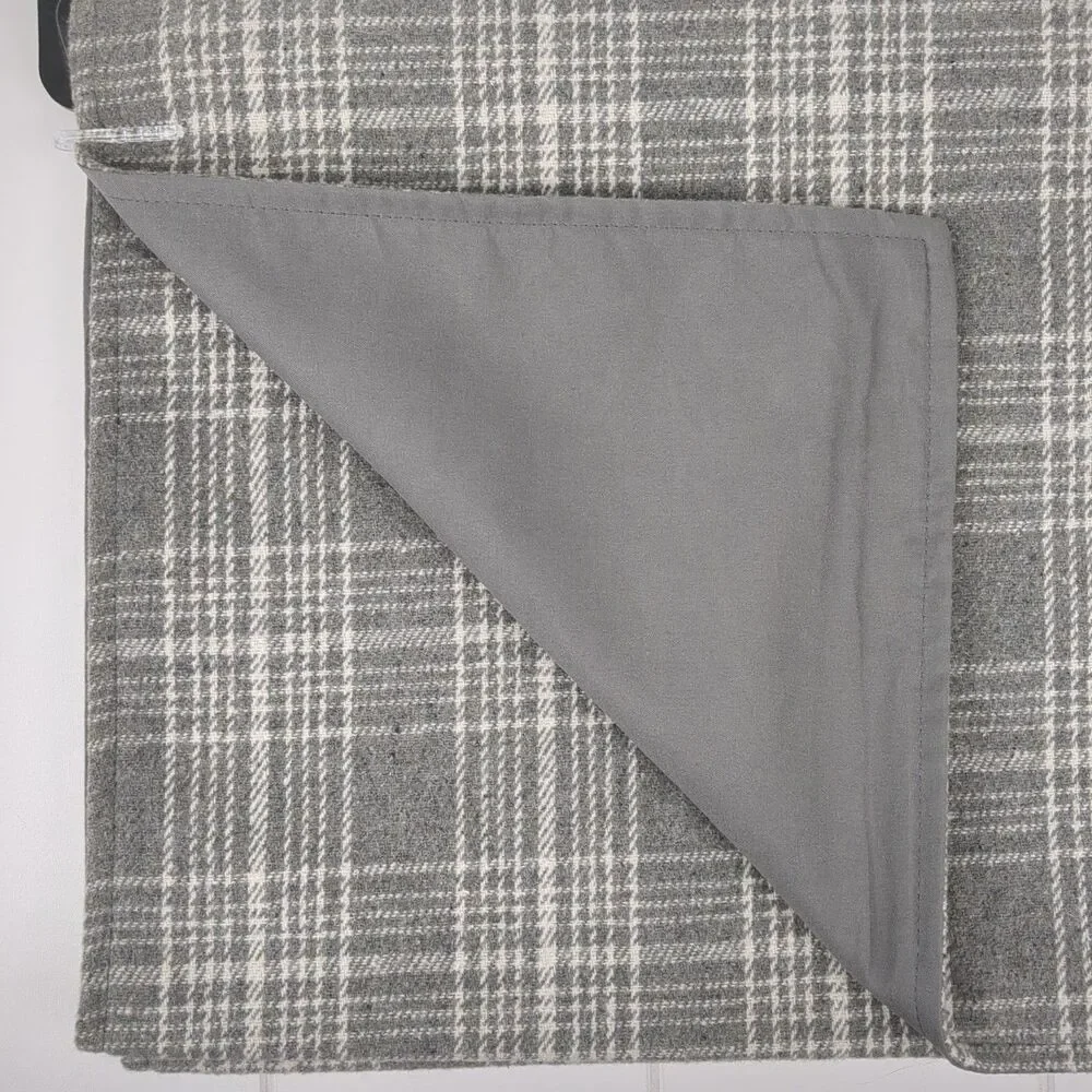 Grey Plaid Farmhouse Table Runner 13 X 72 Robert Stanley